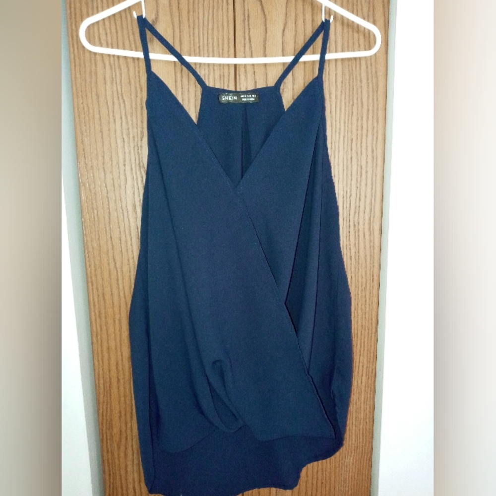 Navy Blue Dress Top